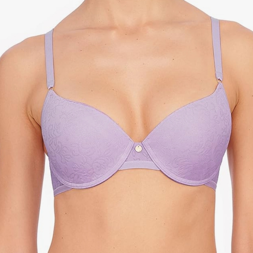 Natori sheer jacquard lilac 34B